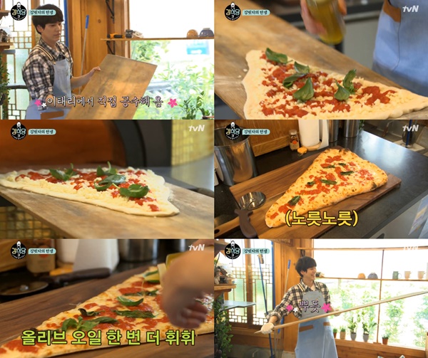 [예능 SCENE] 강식당2 규현, 나폴리 피자 들고 합류…장인 보증 레시피 공개