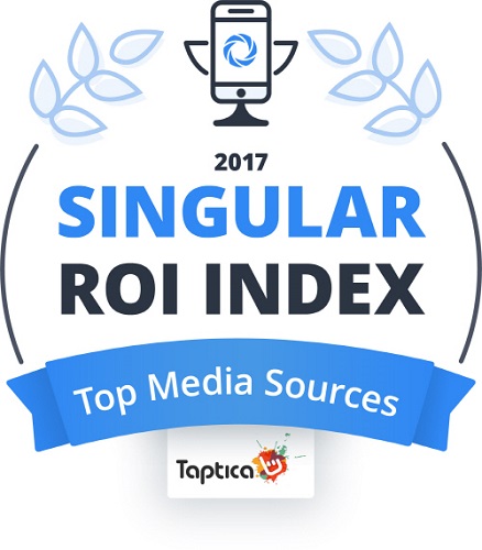 탭티카, 싱귤라 ROI 인덱스의 2017년 TOP 15 글로벌 미디어 소스로 선정