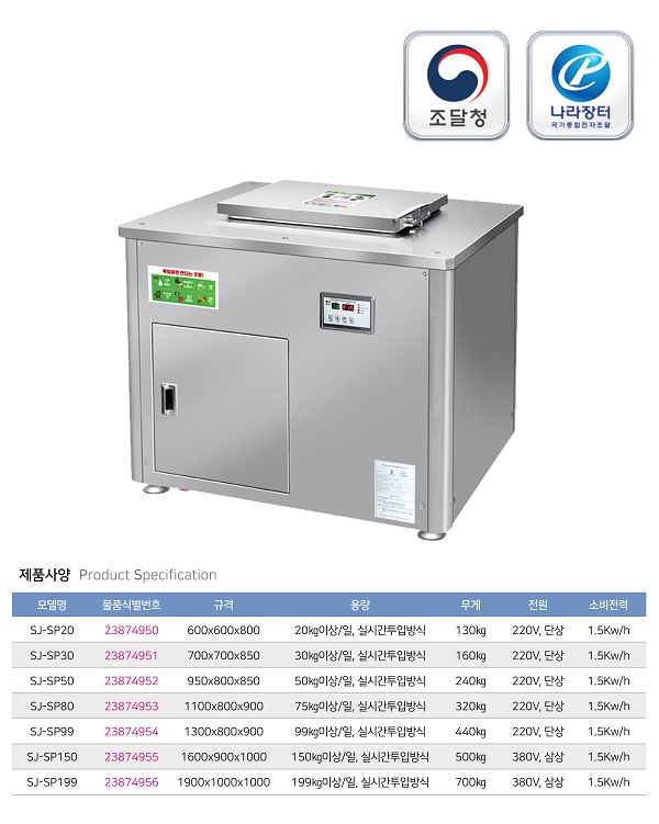 성진하이쿨, 업소용 음식물처리기 매직스마트가이 선보여