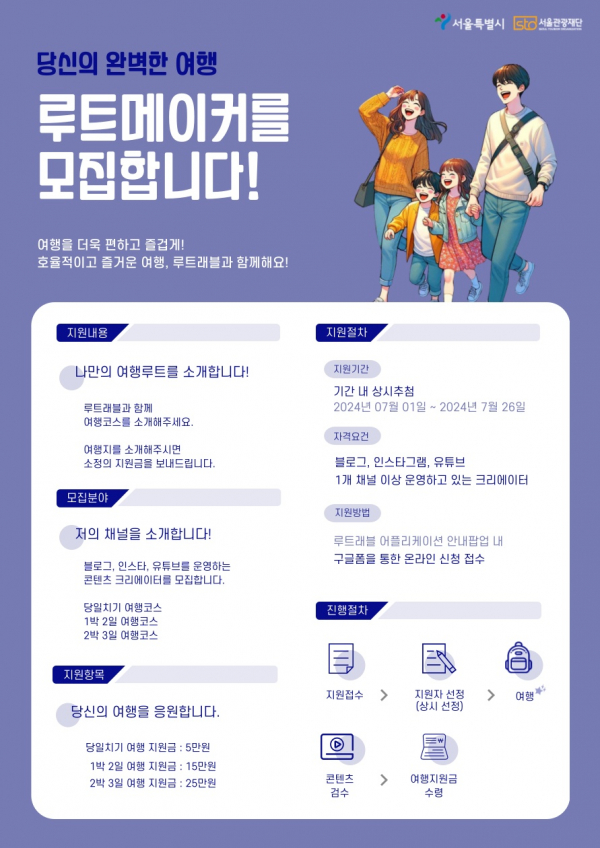 루트래블, 여행 지원금 이벤트 루트메이커를 찾습니다 진행