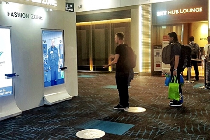 에프엑스기어, 인천국제공항 체험존에 가상피팅기기 에프엑스미러 선보여