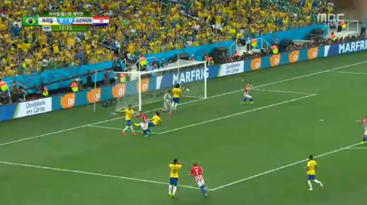 브라질ㆍ크로아티아, 마르셀루 자책골… 전반 크로아티아 1-0 리드 [브라질월드컵]
