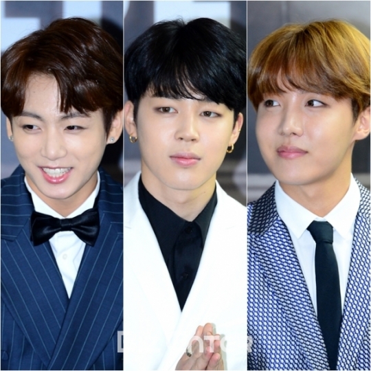 [BZ포토] 정국-지민-제이홉,  무난한 헤어스타일도 화려하게 소화하는 미남들