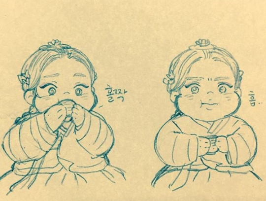 ‘구르미 그린 달빛’ 정혜성, 명은공주 캐릭터 그림 공개 “금손이 나타났다”
