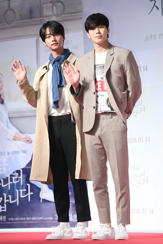 [BZ포토] 빅스 엔-홍빈, 영화관 밝히는 비주얼