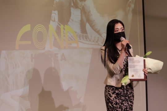 가수 나비드 박소연 포나코리아 대표, 음실련 주최 2020 음악산업 상생 어워드 공로상 수상