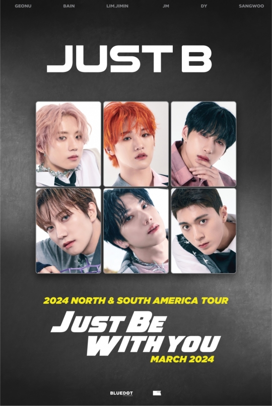 저스트비, 3월 북남미 투어 ‘JUST BE WITH YOU’ 개최