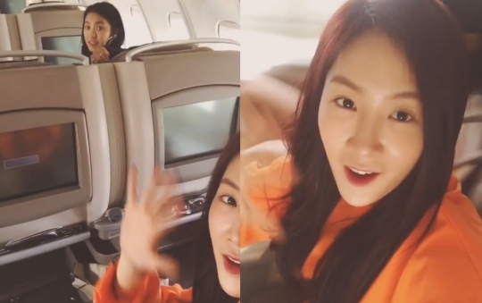 [스타SNS] 씨스타(SISTAR) 소유, 비행기 안에서 비글미 발산