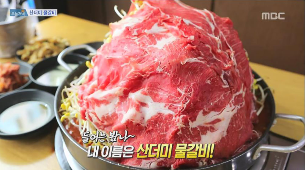 [리뷰] ‘생방송 오늘저녁’, 높이가 무려 30cm의 산더미 물갈비 소개