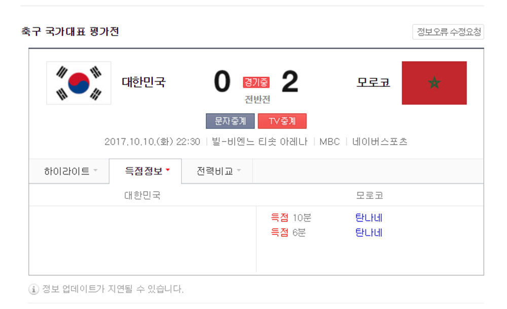 피파랭킹 51위 한국 축구, 56위 모로코에게 패배하나…‘빌-비엔느 티솟 아레나의 악몽?’