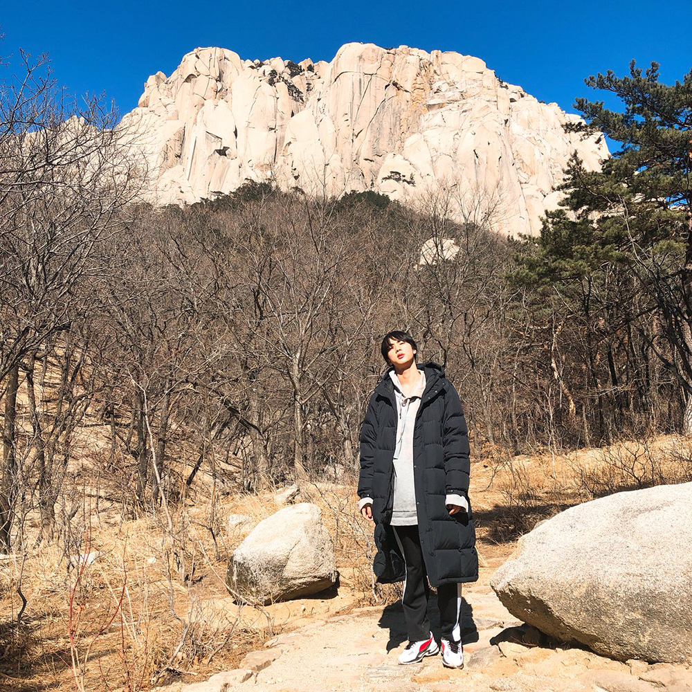 방탄소년단(BTS) 진, 요즘 취미는 등산? 석지니