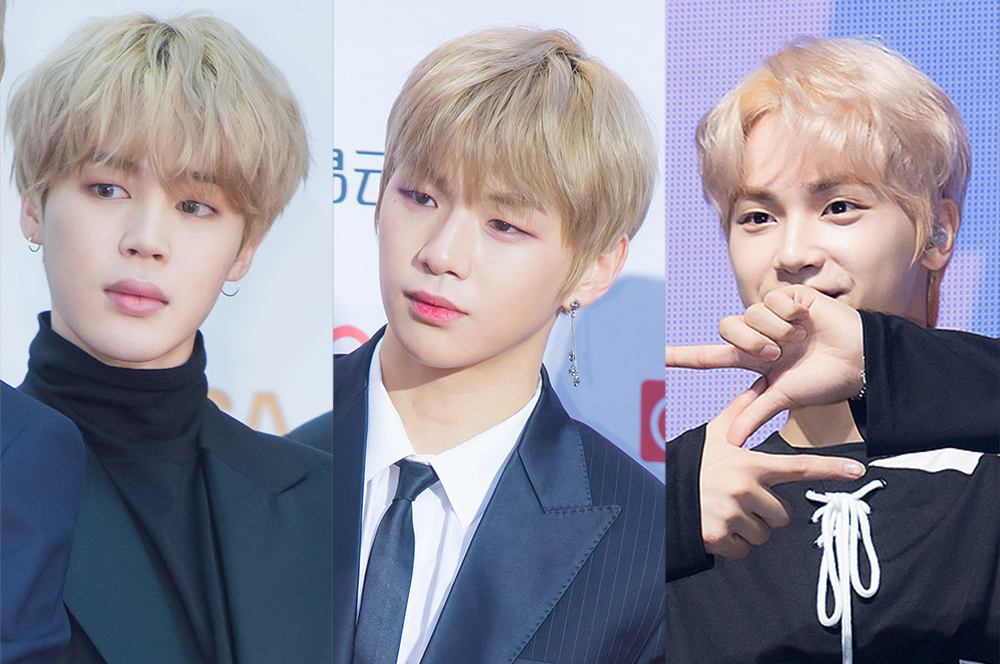 [HD테마] 블론드 헤어 찰떡 男아이돌…방탄소년단(BTS) 지민-워너원(Wanna One) 강다니엘-더보이즈(THE BOYZ) 주학년