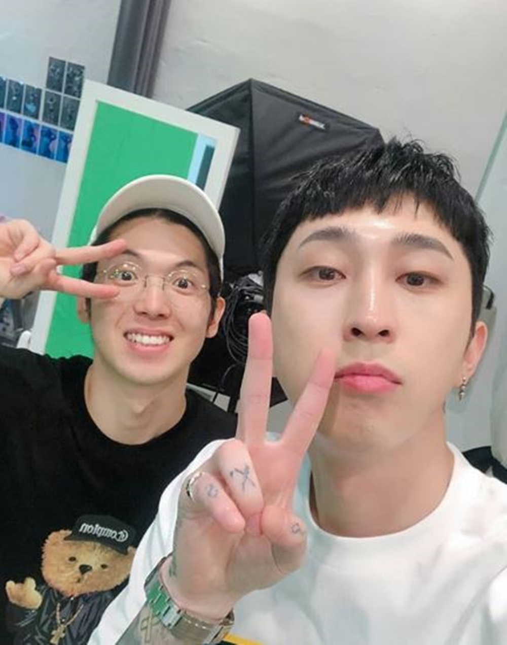마미손 추정 매드클라운, 슬리피와 함께 다정한 투샷…훈훈