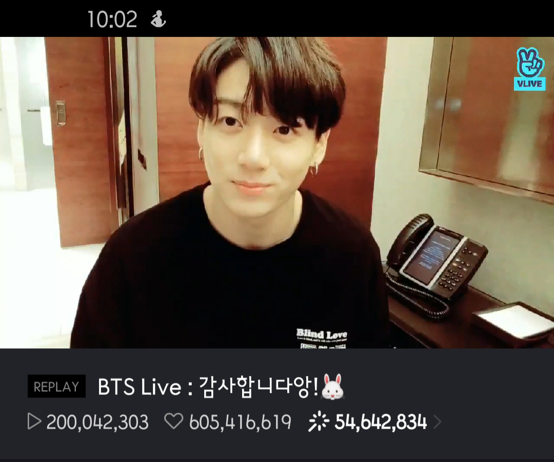 방탄소년단(BTS) 정국, 개인 브이라이브 또 다시 2억뷰 돌파…신기록 달성