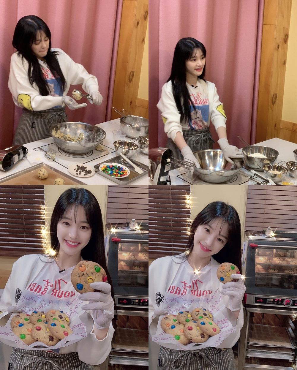 이유비, 첫 단독 팬미팅 준비 중 미모폭발…초코쿠키 먹을 사람