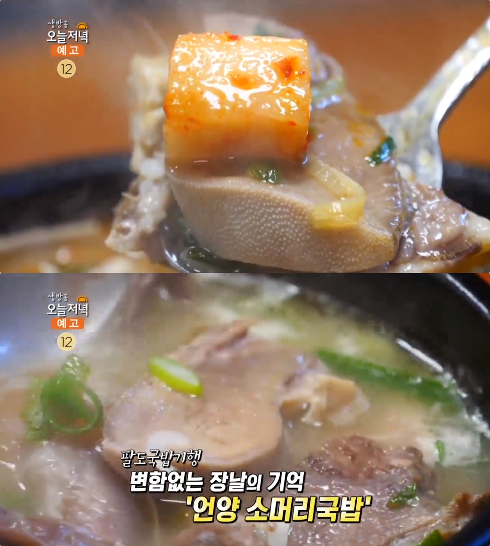 생방송오늘저녁 울산 언양시장 소머리국밥 맛집 위치는? 정겨운 장터, 소머리수육 별미!