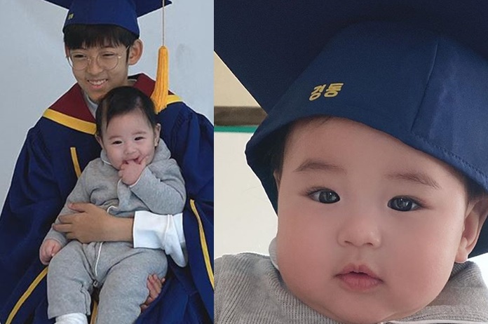 장신영♥강경준, 첫째 아들 정안이와 둘째 아들 근황 공개…붕어빵 형제