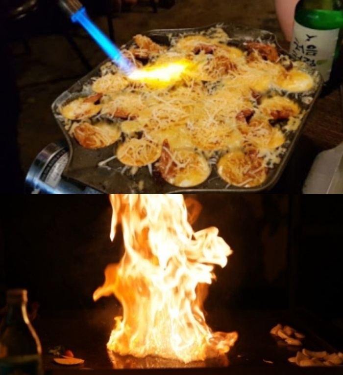 생방송투데이-환상의코스 서울 천호역 맛집, 소고기철판구이-퐁당새우·닭발구이-제주흑돼지구이 外 불쇼!