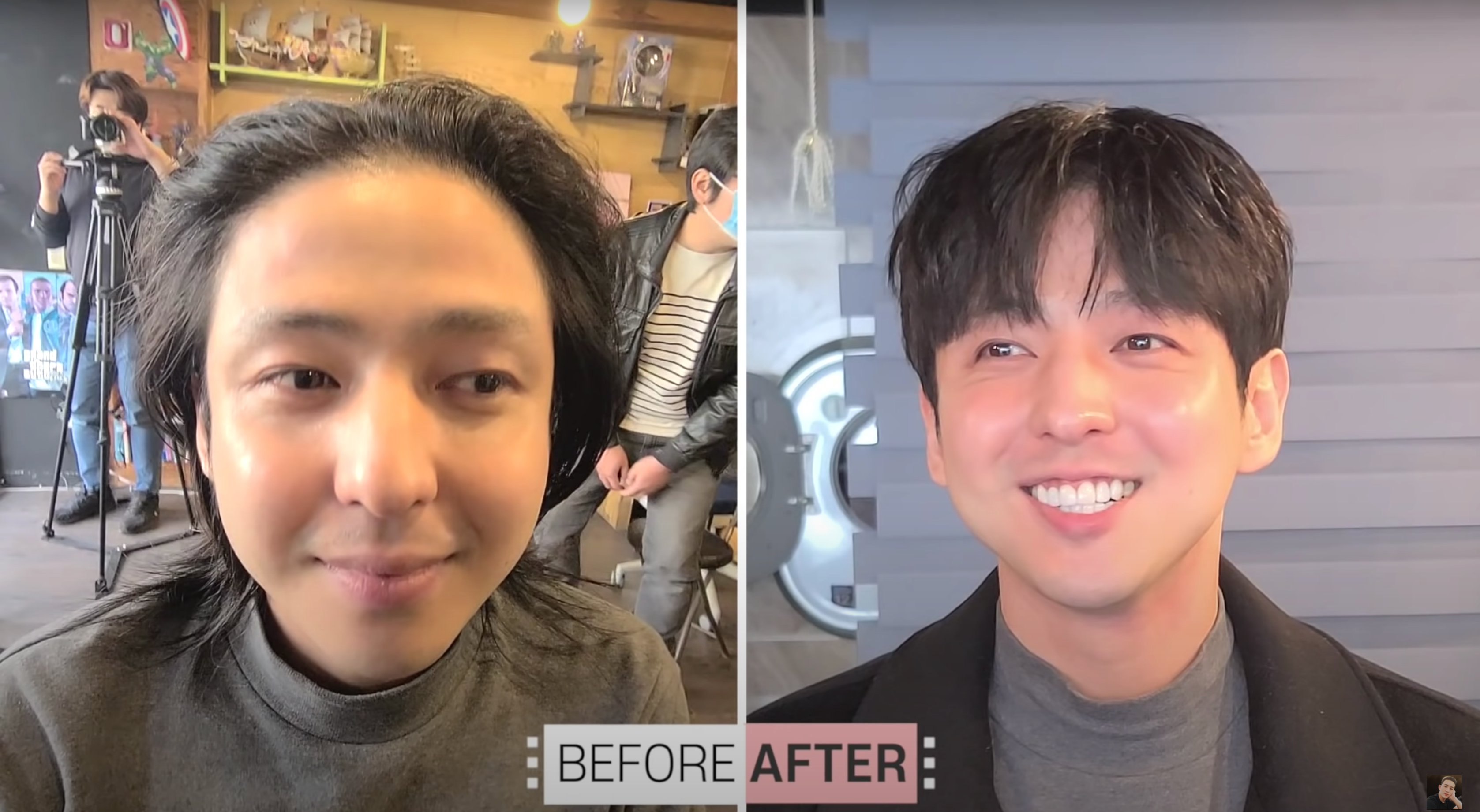 머리 길이의 중요성…슈퍼주니어 출신 김기범, 반올림2 리즈시절 돌아간 근황 공개