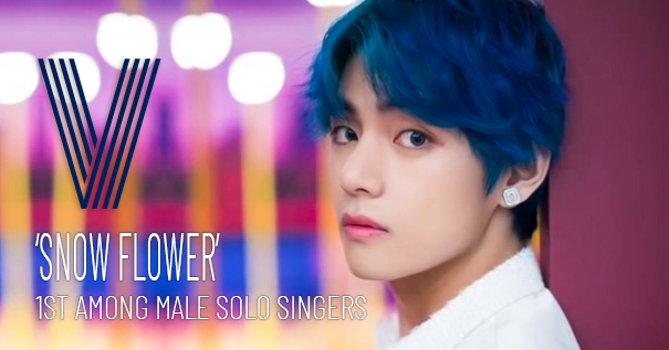 방탄소년단 뷔, 자작곡 스노우 플라워 지니어스 코리아 2021 K팝 톱 송 남자 솔로 최고 순위