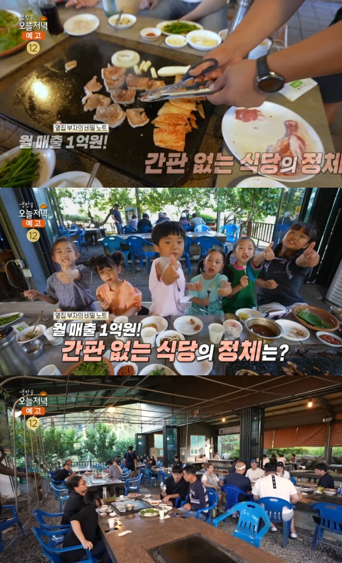생방송오늘저녁 칠곡 철판삼겹살·오리로스 맛집 위치는? 간판 없는 식당!