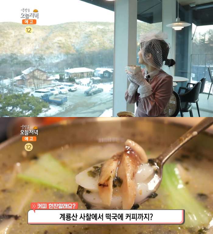 생방송오늘저녁 공주 계룡산 사찰카페 위치는? 자연송이버섯떡국-대추차 맛집!