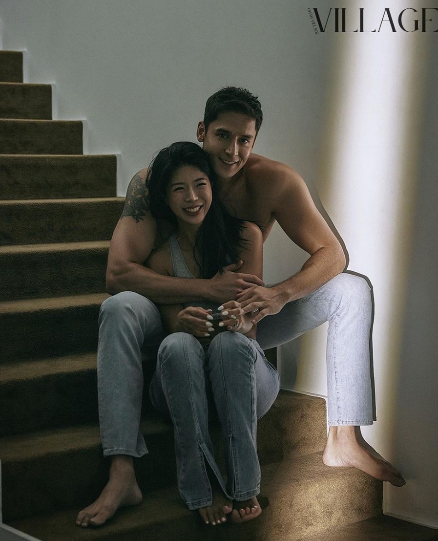 제이제이, ♥줄리엔강과 찍은 커플 보디 프로필 공개…조각상 몸매 눈길