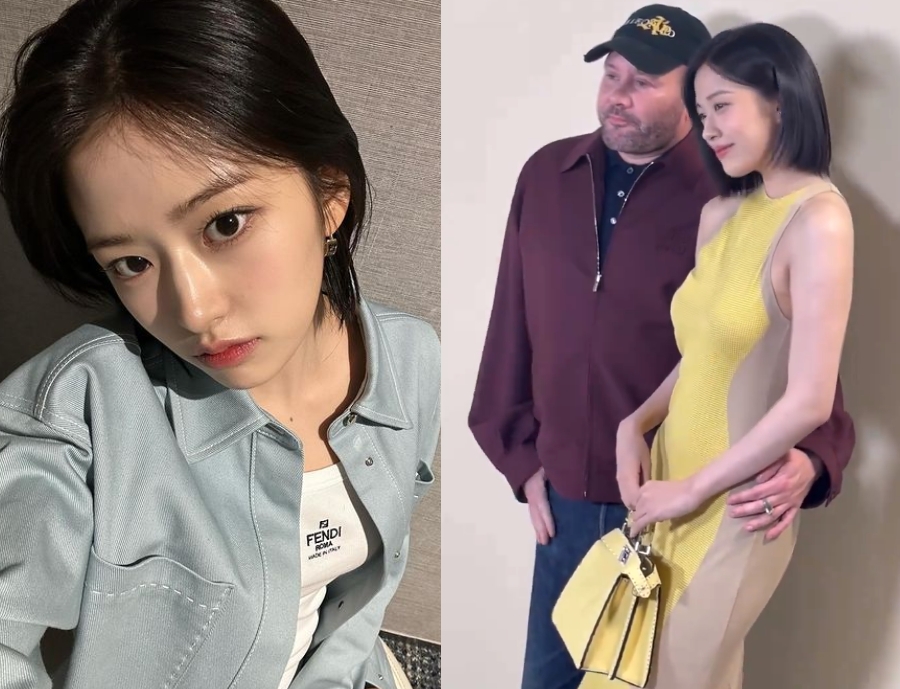 주의 좀 VS 친근감 표시…아이브 안유진, 명품 브랜드 디렉터와 찍은 사진에 쏠린 관심