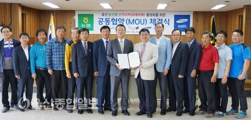 울산농협-삼성에스디아이(주), 농산물 산지소비 활성화 MOU