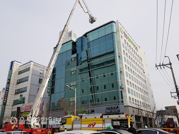 달동 길메리재활요양병원, 대규모 소방훈련 실시