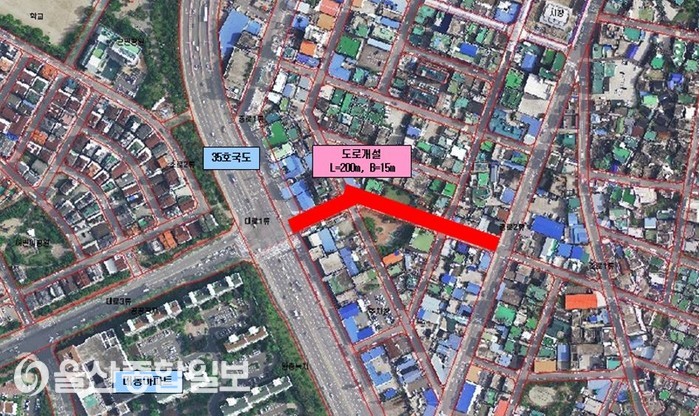 양산시, 중부동 대동아파트~남부시장 잇는 도시계획도로 추진