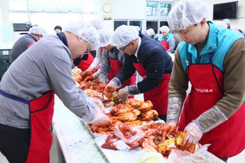 해양도시가스, 사랑의 김장 김치·쌀 나눔 행사