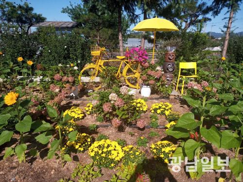 장성 마을정원, 도심 곳곳 물들인다