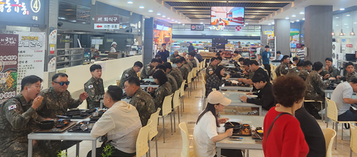 죽암휴게소 국군의날 맞이 군인 식사 무료제공 이벤트 진행