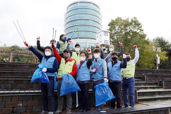 광양제철소, 탄소중립 실천 플로깅 릴레이 참여