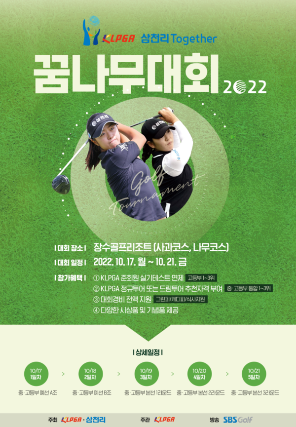삼천리·KLPGA, '투게더 꿈나무대회' 개최…골프 유망주 256명 참가