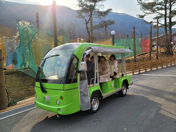 진주시, 월아산 숲속의 진주 내 전기카트 2월부터 운영