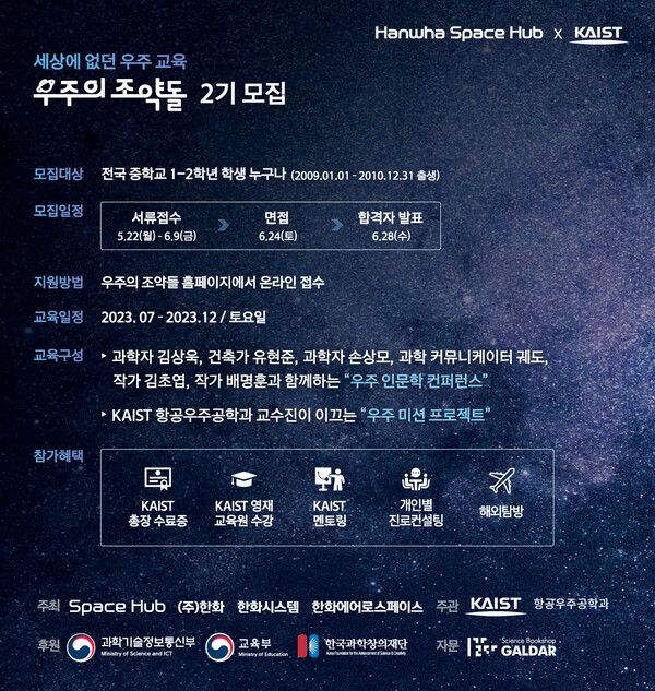 한화 우주의 조약돌 2기 출범…화성탐사 프로젝트