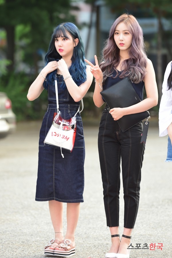  여자친구 은하·신비 이런 헤어 컬러 어때요? 
