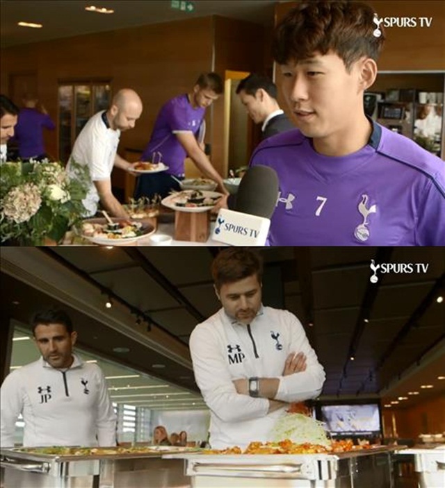 손흥민 토트넘에 한식 대접 매콤한 불닭, 소갈비 맛있어요