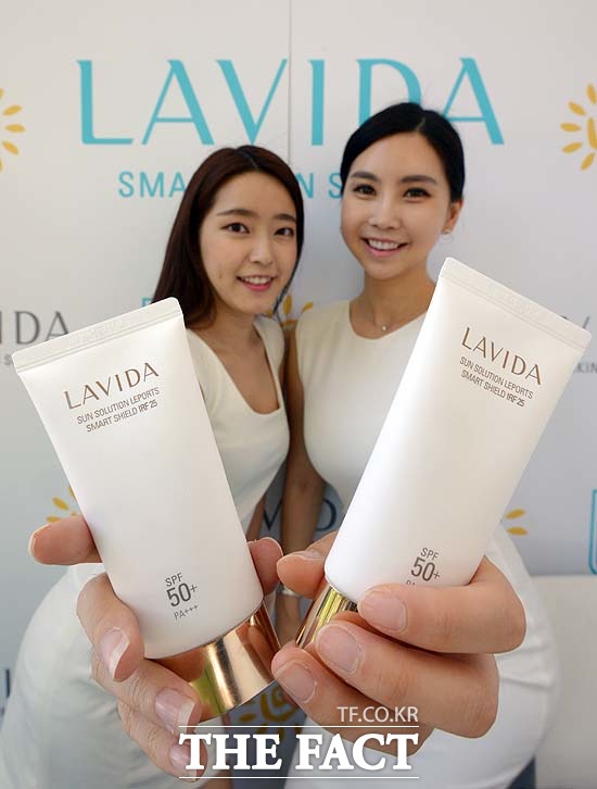 [TF포토] 코리아나화장품, 방패 선크림 라비다 선솔루션 레포츠 스마트 쉴드 출시
