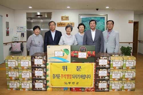 무안군, 추석 앞두고 사회복지시설 위문