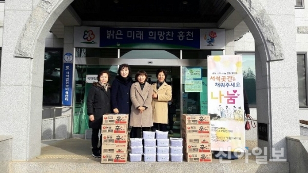 홍천군 서석면 서석곳간에 이어지는 후원 손길