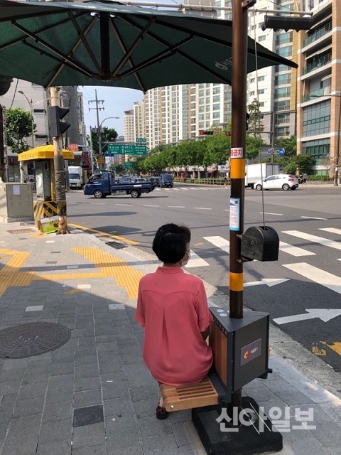 서울 중구, 황학동 그늘막 쉼터 9개소에 쉼표의자 설치
