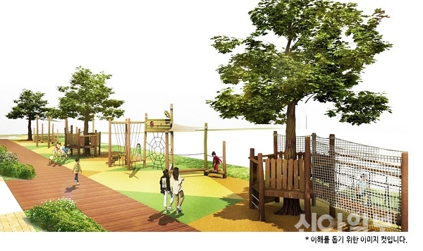 강동구, 한산초 자연친화적 놀이터 조성 추진
