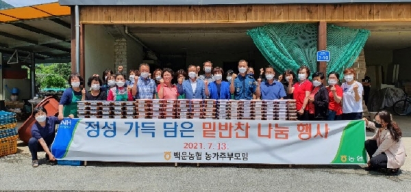 진안백운농협주부모임, 정성담은 밑반찬 나눔 봉사
