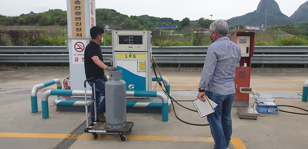 진안양방향휴게소, LPG 정량·비중검사 실시