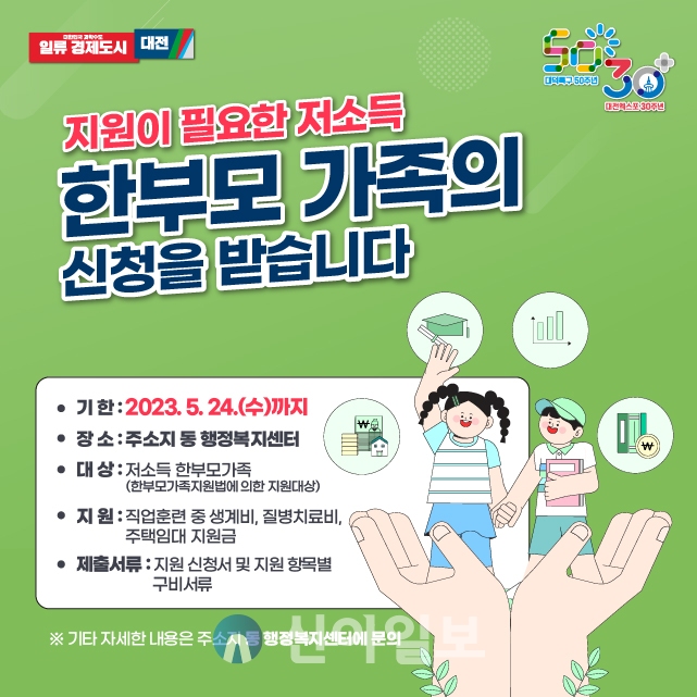 대전시, 2023년 한부모가족 위한 양성평등기금 지원