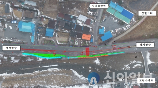 태백시, 실버요양원 앞 교차로 좌회전 차로 신설