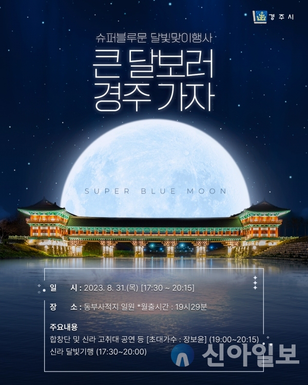 큰 달 보러 경주 가자… 31일 슈퍼블루문 달빛맞이 행사
